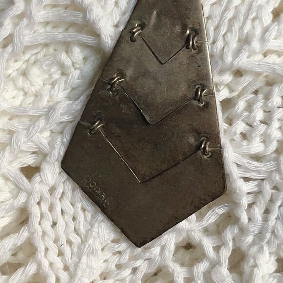 Vintage Made in Mexico Mother of Pearl or Abalone Shell Tiered Earrings - Picture 14 of 15